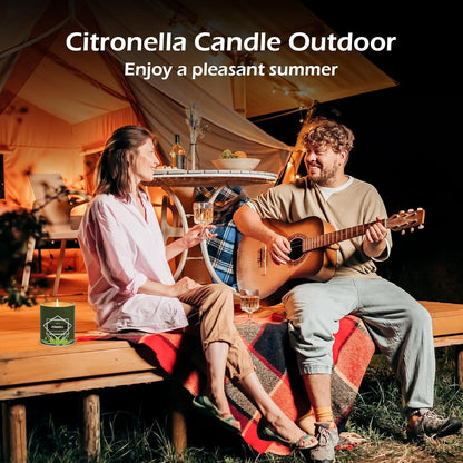 Citronella Candles Outdoor 6-Pack, Total 54Oz Citronella Candles for outside Patio, Camping & Garden, Summer Gifts for Indoor Home Scented, 50-Hour Burn Time, 9 Ounce Each6