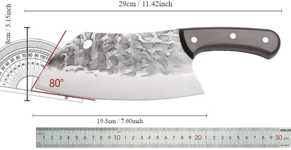 Meat Cleaver, 7.6 Inch Household Handmade Forged Traditional Kitchen Knife Meat and Vegetable Cutter Knives Ultra-Sharp Slicing Knives2