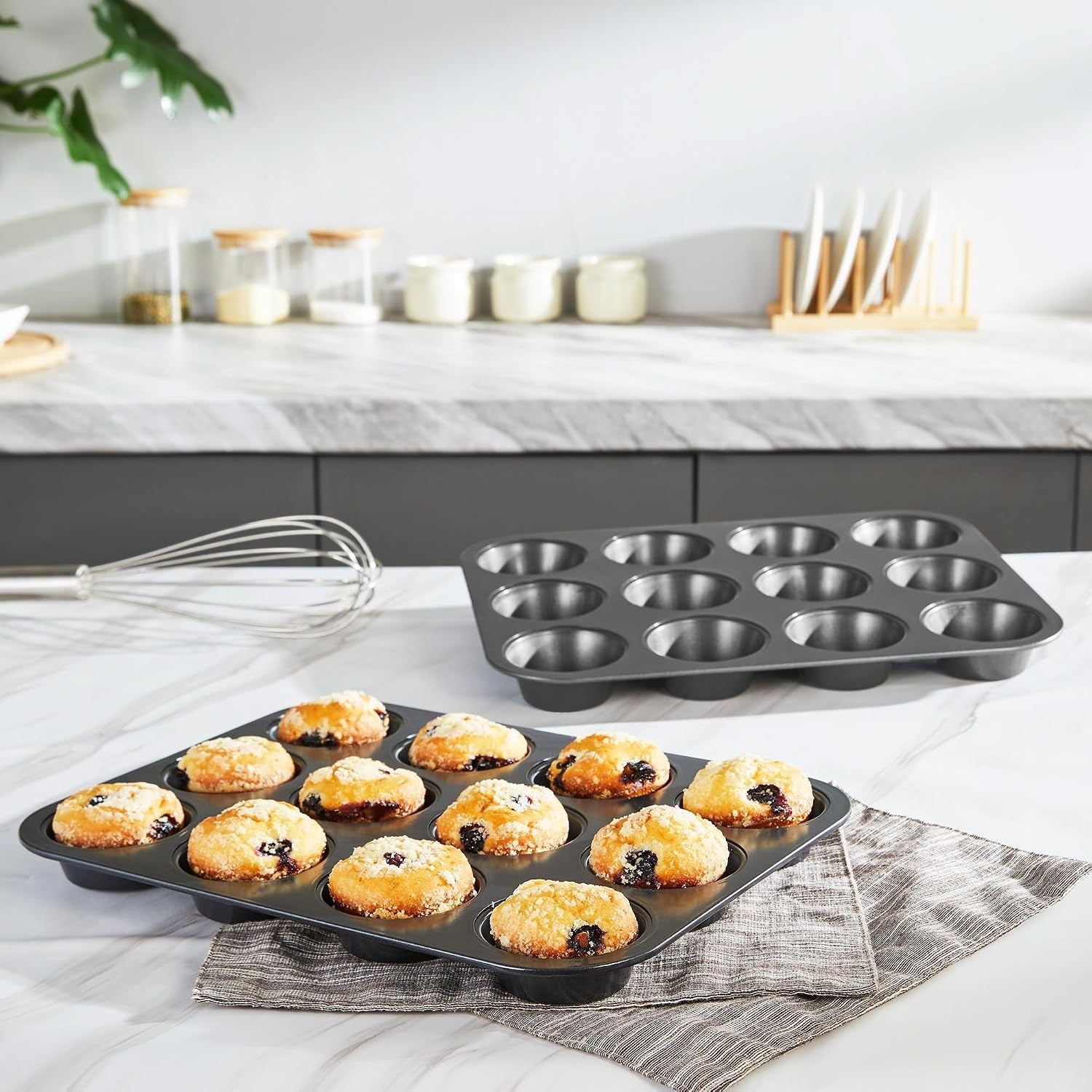 muffin-pan-for-baking-nonstick-cupcake-tin-12-cup-2-pack-cup-cake-tray-premium-cheesecake-pans-dishwasher-safe-dark-grey