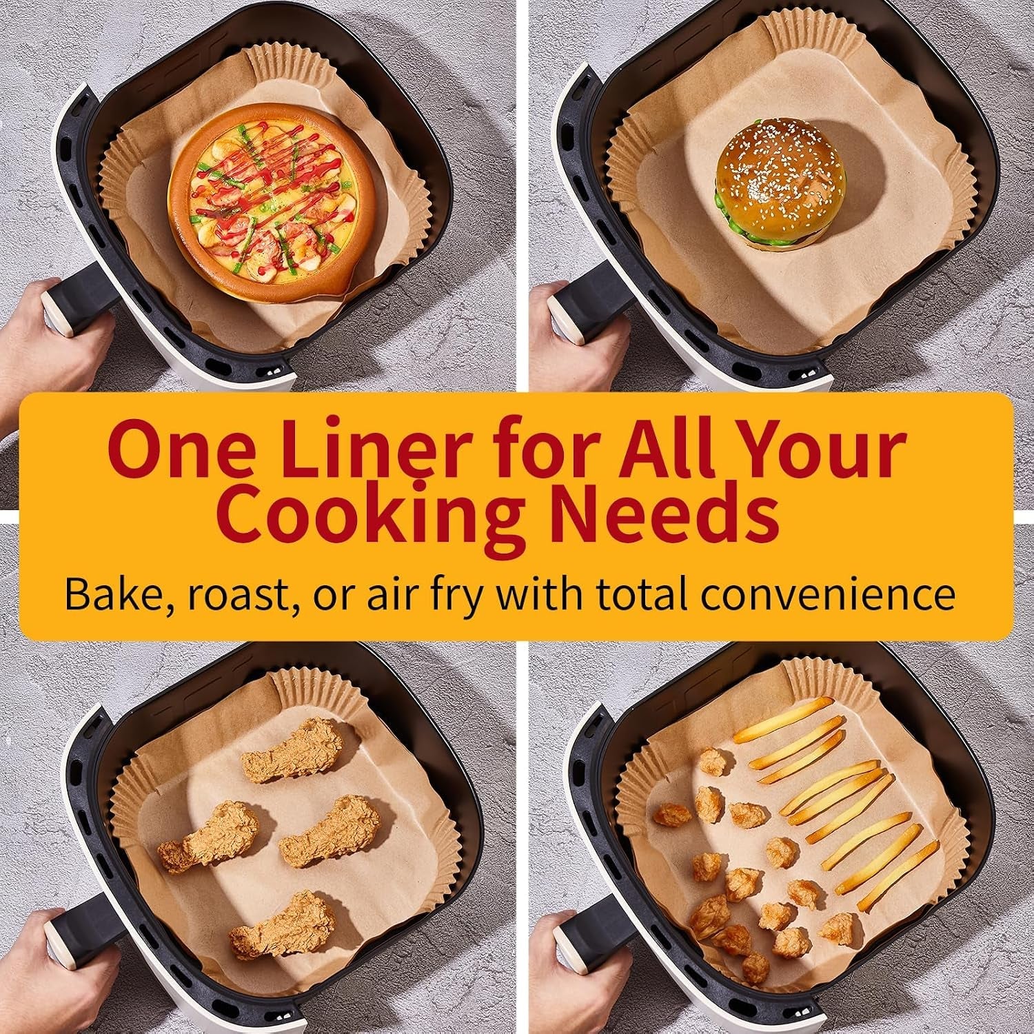 40gsm-air-fryer-paper-liners-125pcs-8-inch-disposable-parchment-paper-for-5-8-qt-basket-air-fryer-non-stick-oil-proof-heat-resistant-food-grade-for-cooking-roasting-frying-square-8