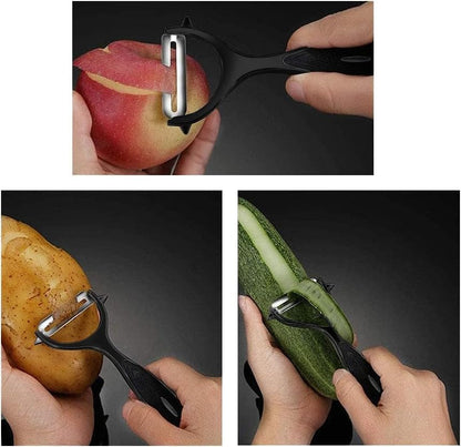 Premium Vegetable Peeler Set – Ultra Sharp Stainless Steel Blades with Non-Slip Ergonomic Handles for Easy Potato, Fruit & Veggie Peeling (2PCS)5