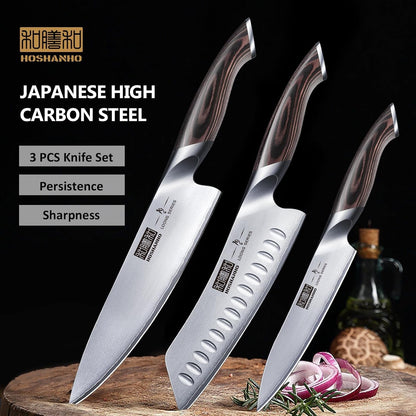 3 Pieces Knife Set, Professional Japanese Kitchen Knife Set4
