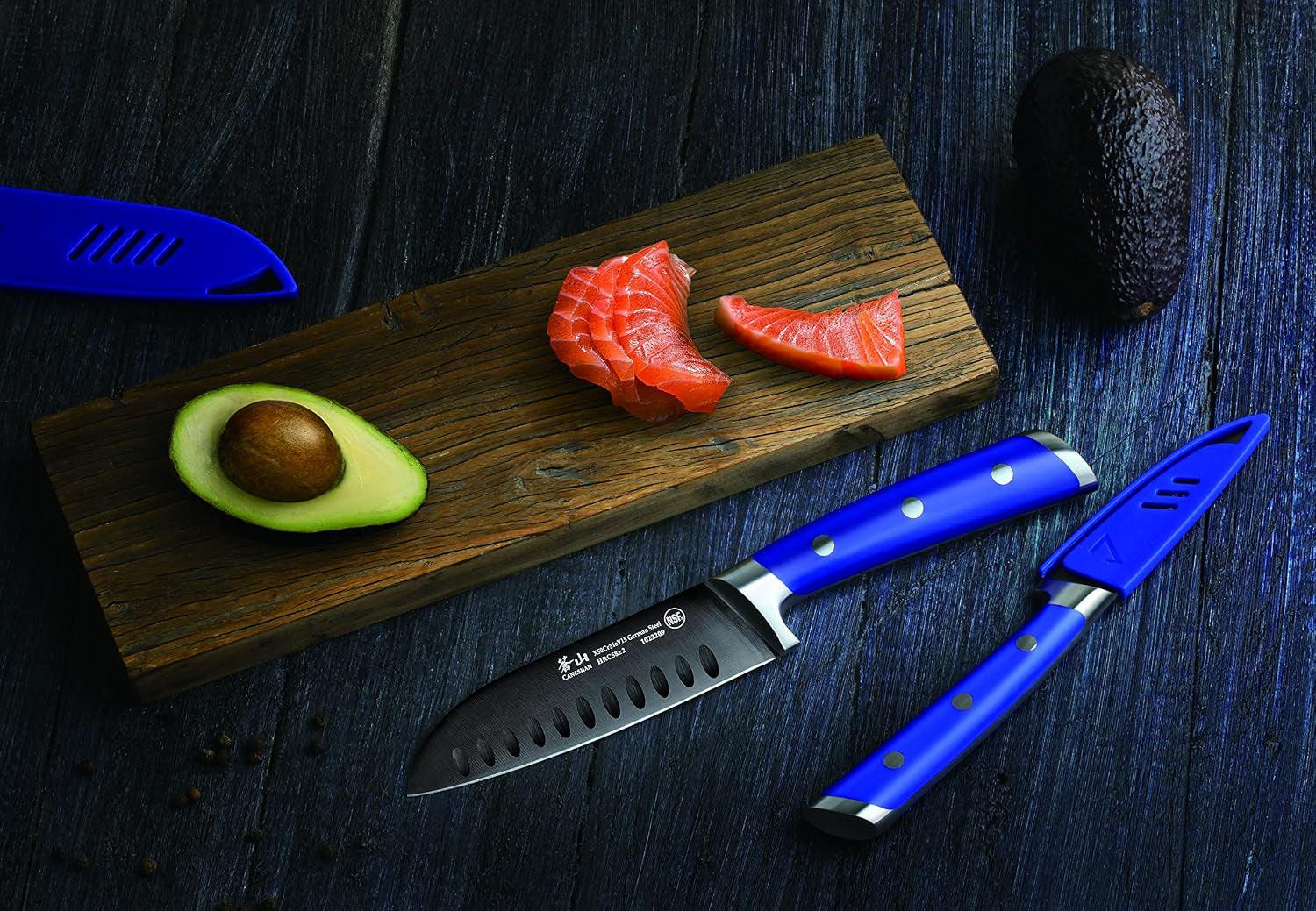 s-series-1022124-german-steel-forged-2-piece-titanium-coated-santoku-starter-knife-set-with-sheaths-atlantic-blue