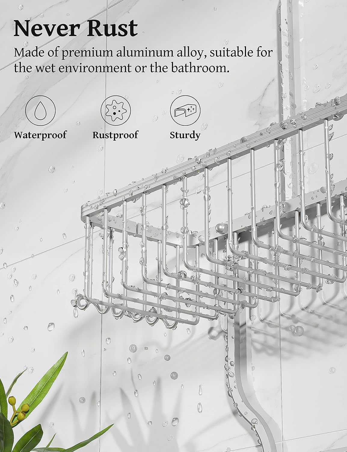 never-rust-shower-caddy-hanging-aluminum-shower-racks-for-inside-shower-3-tier-shower-organizer-hanging-over-shower-head-with-hooks-and-soap-holder-silver