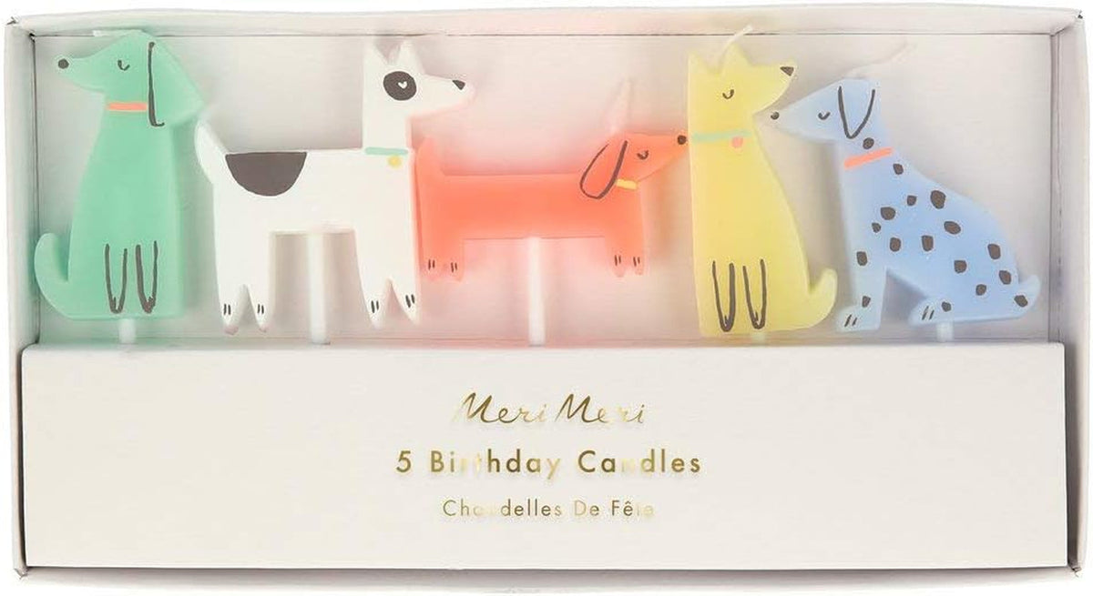 dog-candles-pack-of-5-bright-colorful-dog-shaped-candles