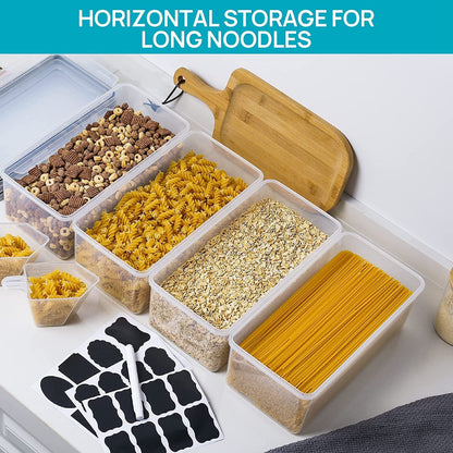 Pasta Storage Containers, 8 Pack, 3.2L Airtight Canisters6