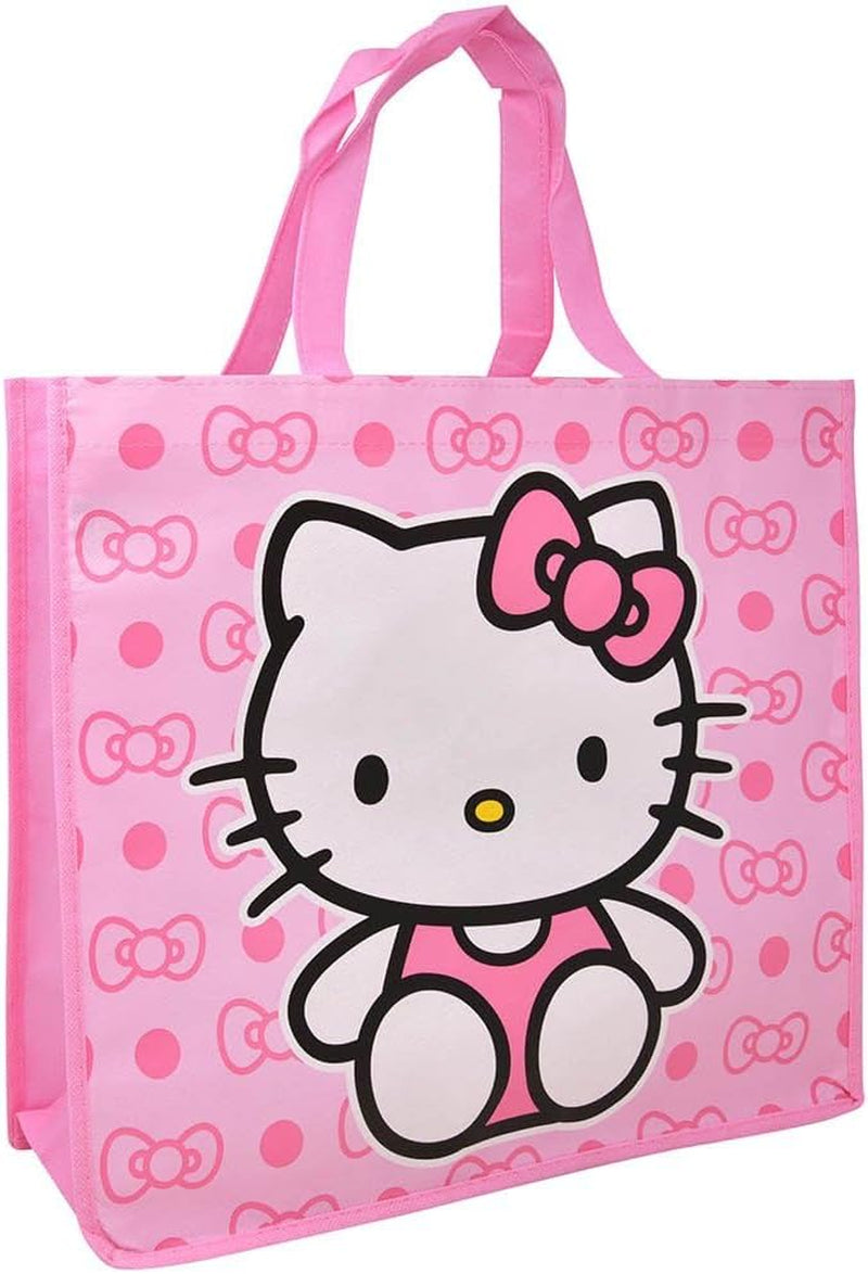 hello-kitty-large-shopping-tote-bag-pink-with-bow-pattern-reusable