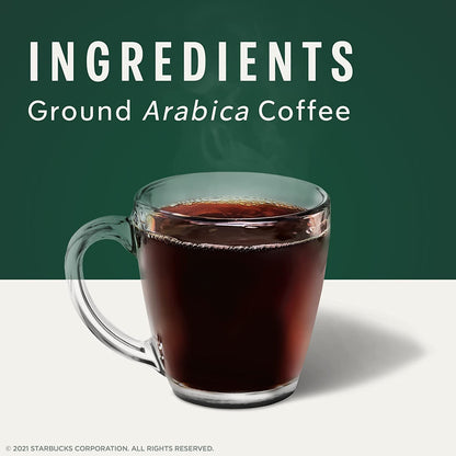 Starbucks K-Cup Coffee Pods, Medium Roast Hot or Iced Coffee, Pike Place Roast, 96 Keurig Pods ​5