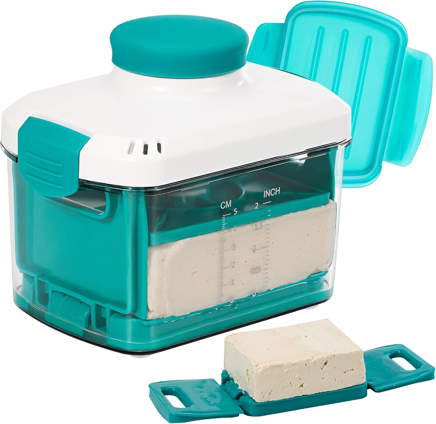 adjustable-tofu-press-with-marinating-lid-dishwasher-safe-bpa-free-adjustable-press-for-any-thickness-tofu-cheese-paneer-evenly-no-crack-marinate-no-mess-hands-free-save-paper-towels