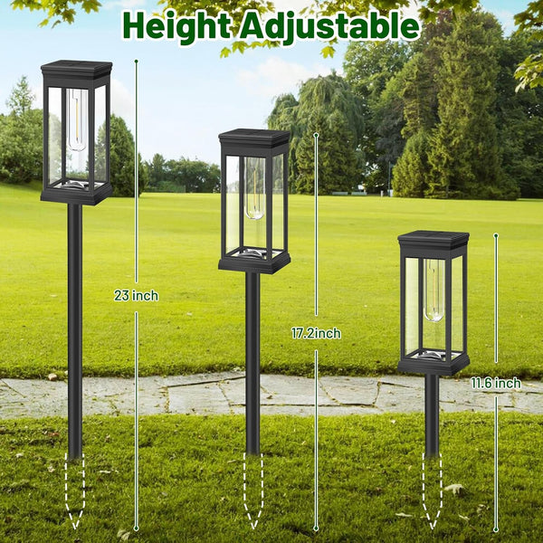 8-Pack Solar Pathway Lights Outdoor, Landscape Lights Warm White6