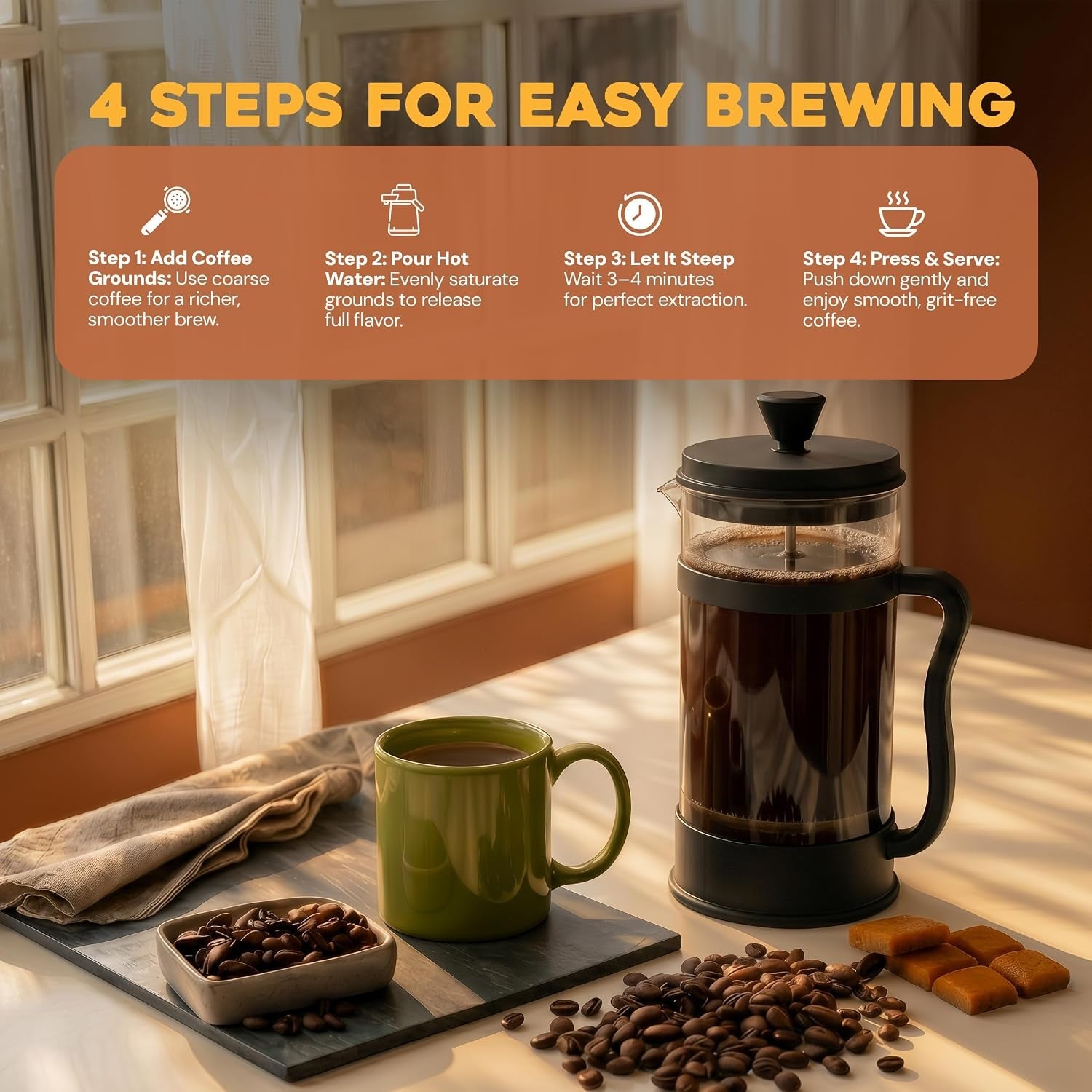 borosilicate-glass-french-press-coffee-maker-34-oz-black-heat-resistant-cafetiere-tea-maker-thickened-glass-coffee-press-for-travel-and-camping
