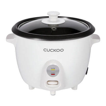 CUCKOO One-Touch Rice Cooker and Warmer, 12-Cup Cooked, White, CR-0601C | 6-Cup Uncooked Capacity, Nonstick Inner Pot, One-Touch Operation, Automatic Keep Warm, for Families and Meal Prep1