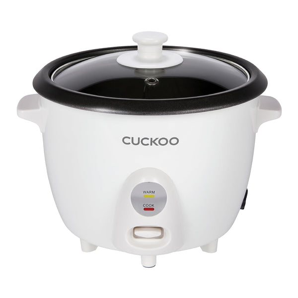 CUCKOO One-Touch Rice Cooker and Warmer, 12-Cup Cooked, White, CR-0601C | 6-Cup Uncooked Capacity, Nonstick Inner Pot, One-Touch Operation, Automatic Keep Warm, for Families and Meal Prep1