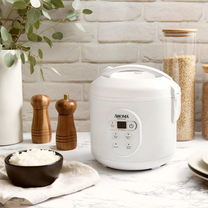 Housewares 8-Cup (Cooked) (4-Cup UNCOOKED) Digital Rice Cooker and Food Steamer (Arc-914D),White6