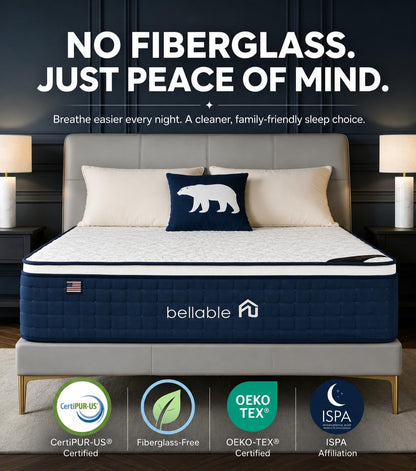 Full XL Mattress, 14 Inch Fiberglass-Free Full Mattress with Cooling Gel Memory Foam & Pocket Springs, Medium Firm for Pressure Relief, Excellent Edge Support, Motion Isolation, Back Neck Pain Relief6