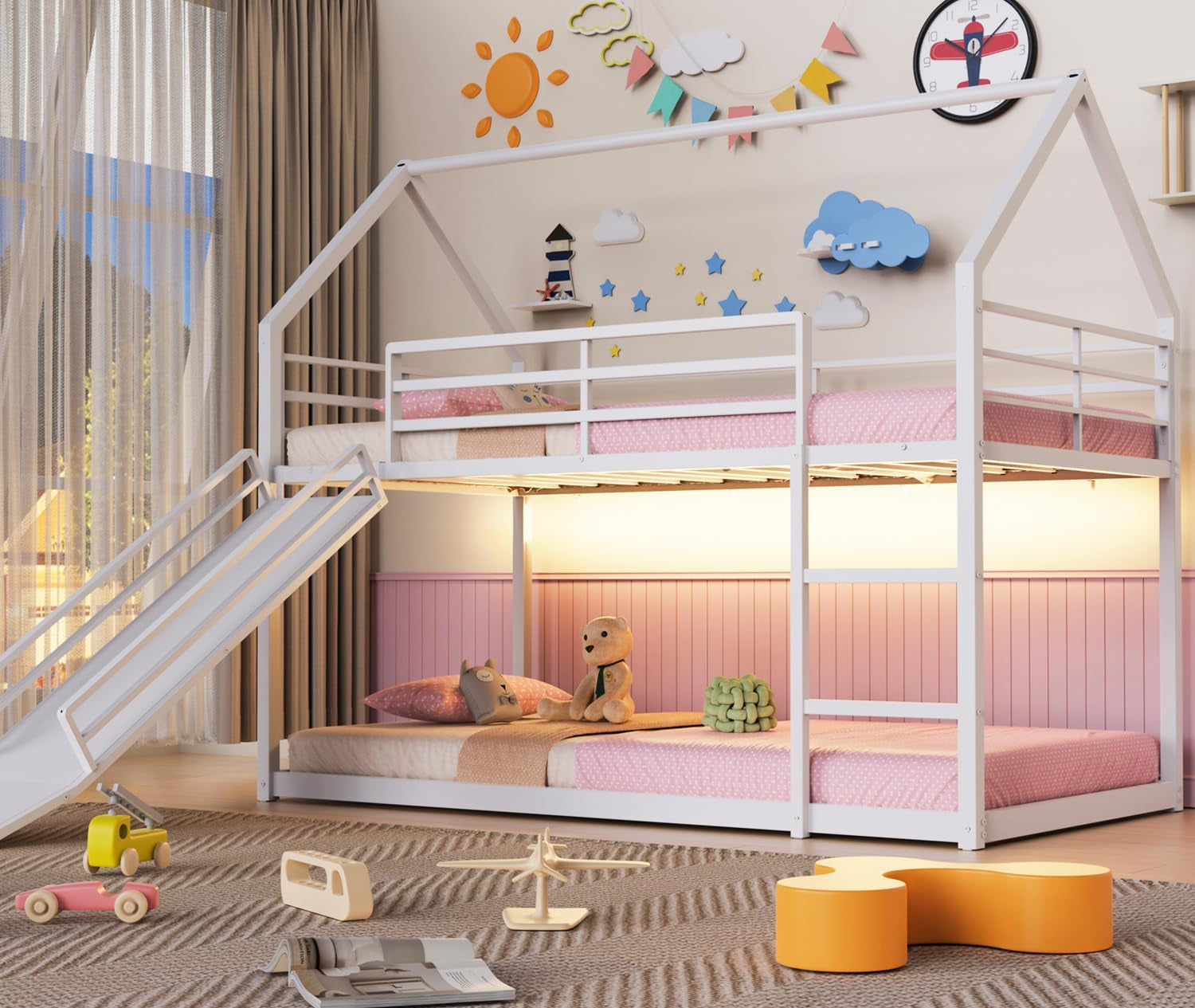 twin-over-twin-bunk-bed-with-slide-40-gentle-slope-led-light-white