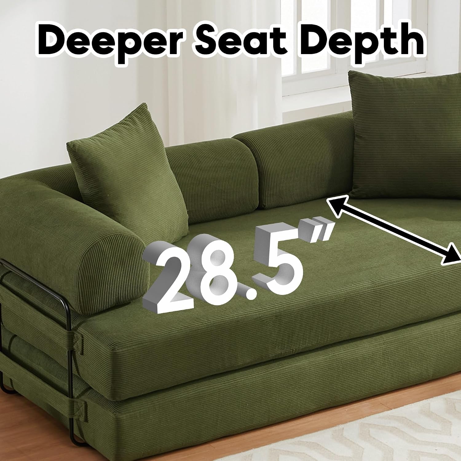 78-convertible-futon-sofa-bed-boneless-couches-for-living-room-green