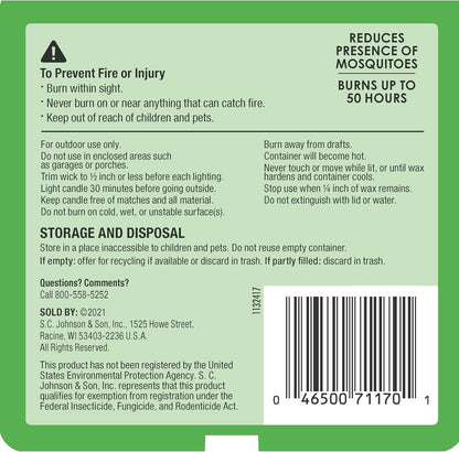SC Johnson off 3 Wick Citronella Bucket, 23 Oz, Pack of 111