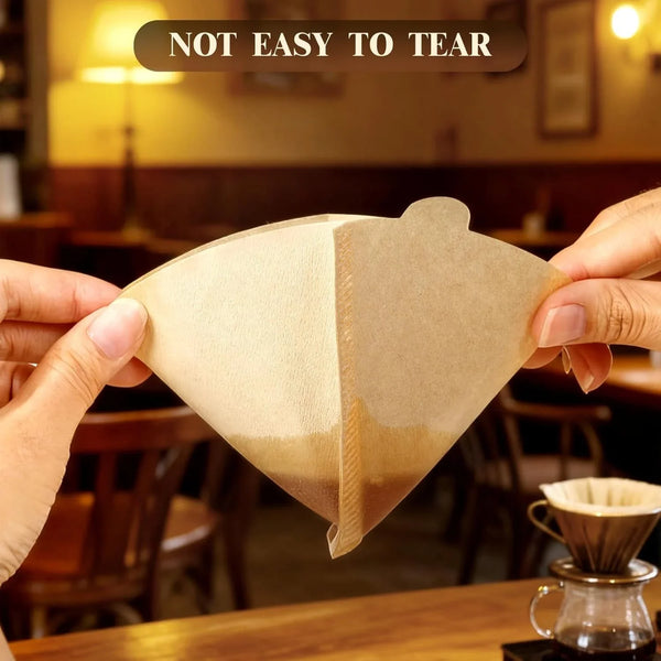 250 Count Coffee Filters #2, Premiun Unbleached Natural No Blowout, 2-4 Cup | Disposable Coffee Filter Cone Paper, for Pour Over, Drip Coffee Maker, for Home, Office, Coffee Shop7