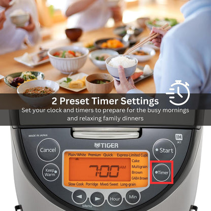 Jkt D10U 5.5 Cup Ih Rice Cooker 12 Menu, Ceramic Pot (Silver) | 12 Cooking Settings6