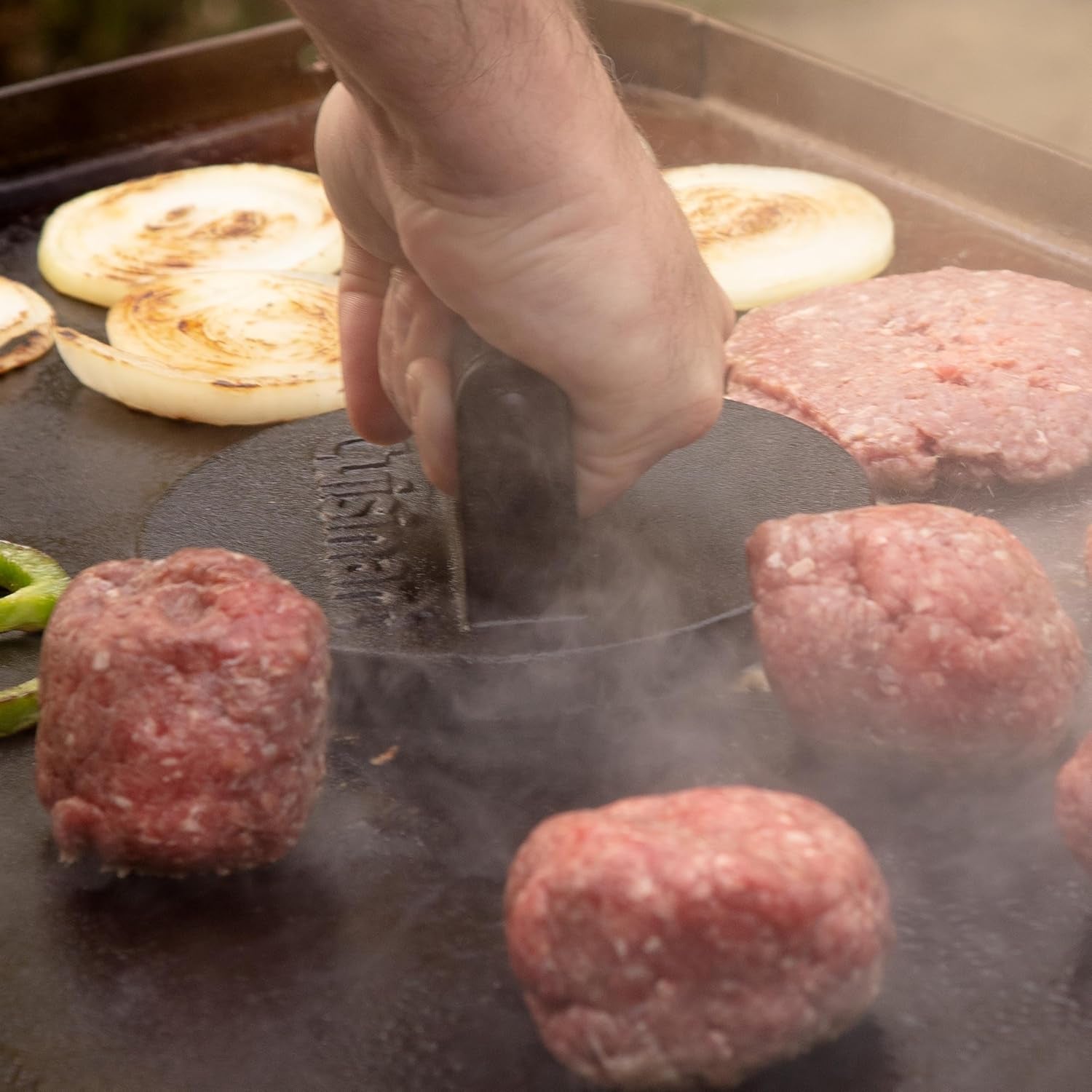 smash-burger-press-cast-iron-6-5-round-burger-smasher-hamburger-press-with-round-flat-edge-for-crispy-carmelization-the-go-to-grill-press-for-indoor-and-outdoor-cooking-cisb-111