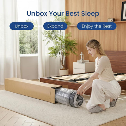 Full Size Mattress 10 Inch in a Box, Hybrid Mattresses Full Medium Firm Bed6