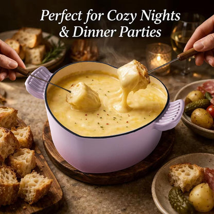 Heart Shaped Dutch Oven, Enameled Cast Iron, 2 Qt Pink | Heart-Shaped Design • 2 Qt Capacity • Oven Safe to 500°F • Induction Compatible • Nonstick Enamel Interior Cookware5