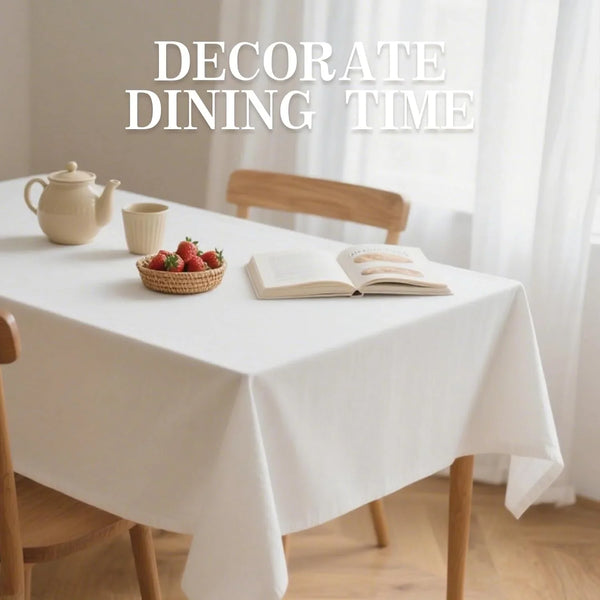 10 Pack White Table Cloth Rectangle 60X102 Inch Fit 6FT Table6