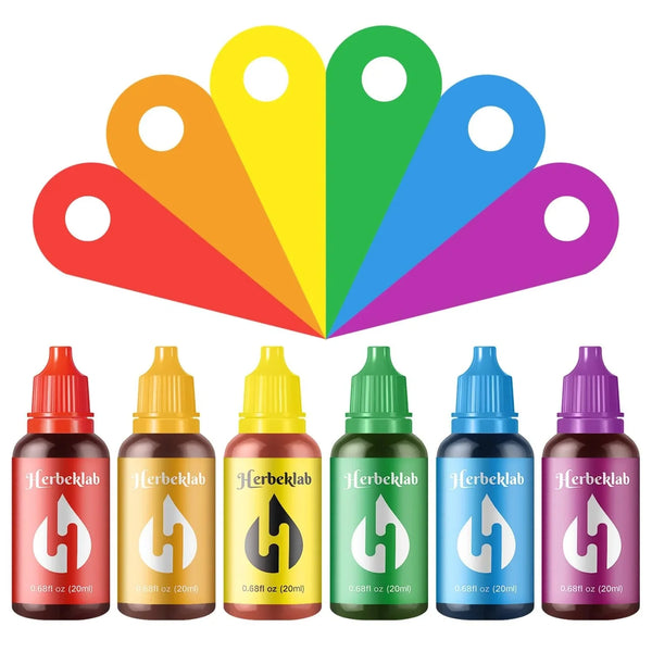 Food Coloring Liquid - 6 Colors X 20 Ml Water-Based Concentrated Food Dye for Slime, Baking, Icing, Cake Decorating & Easter Eggs1