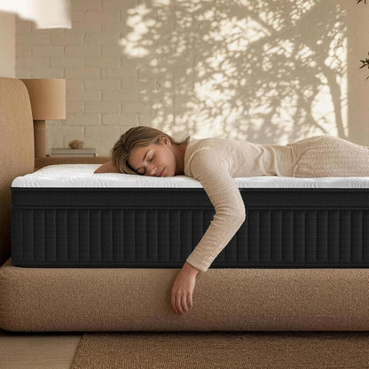 Queen Mattress, Mattress Queen Size in a Box, Queen Size Mattress 12 Inch Medium Firm Colchones Queen with Individually Pocket Coils Springs, Motion Isolation, Edge Support6