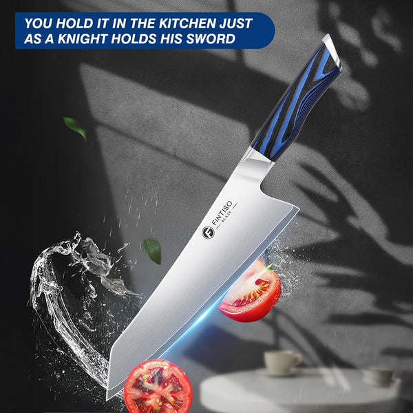 Kitchen Knife in Japanese High Carbon Steel 2026 New Upgrade,Professional High-Class Chef Knife 8 Inch,Non-Slip G10 Handle Ergonomic Single Knife Kitchen Set for Home Use5