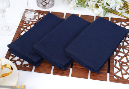 Solid Cloth Napkins Set of 12 Navy Blue 100% Cotton Dinner Napkins 18X18 Inches - Reusable, Absorbent & Washable Linen, Ideal for Wedding Events Farmhouse Parties Hotel & Everyday Use3
