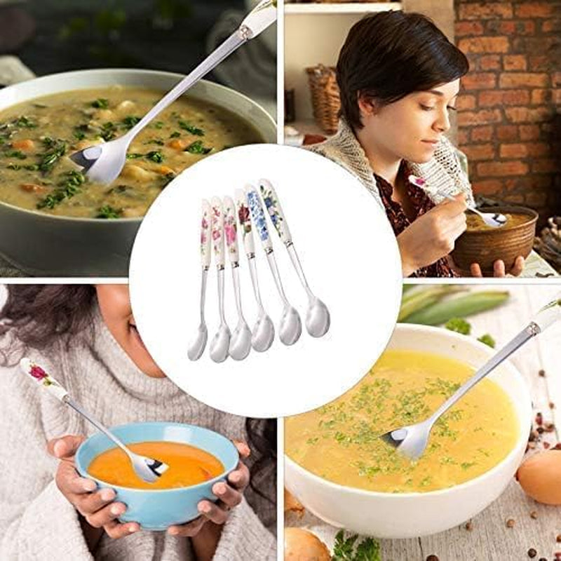 6-pack-stainless-steel-coffee-spoon-ceramic-handle-teaspoon-sugar-ice-cream-desert-spoon-stirring-soup-tableware