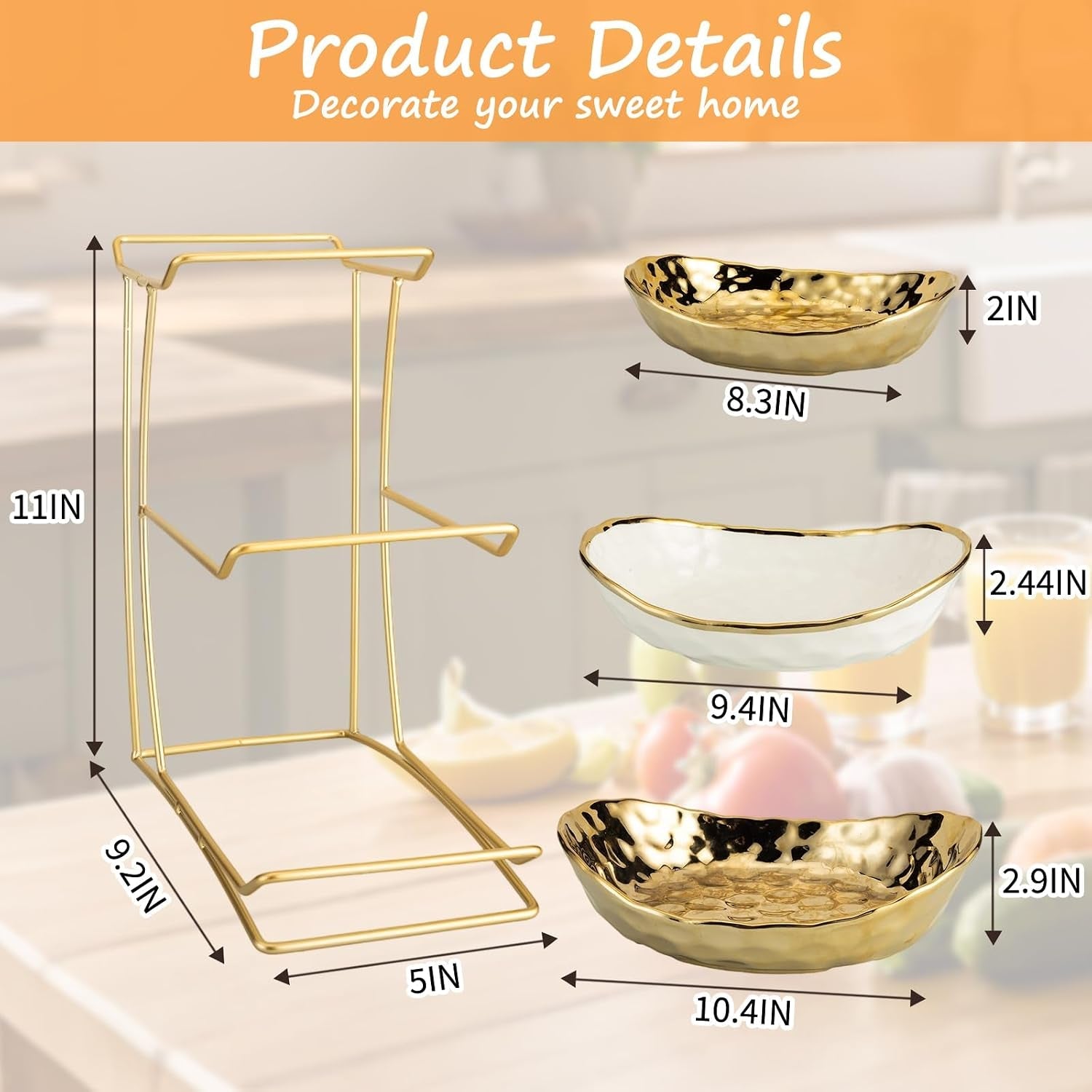 3-tier-ceramic-fruit-bowl-for-kitchen-counter-with-metal-rack-fruit-basket-with-stand-porcelain-bowls-for-vegetable-bread-candy-snack-nuts-dessert-cake-tray-gold-3-layer