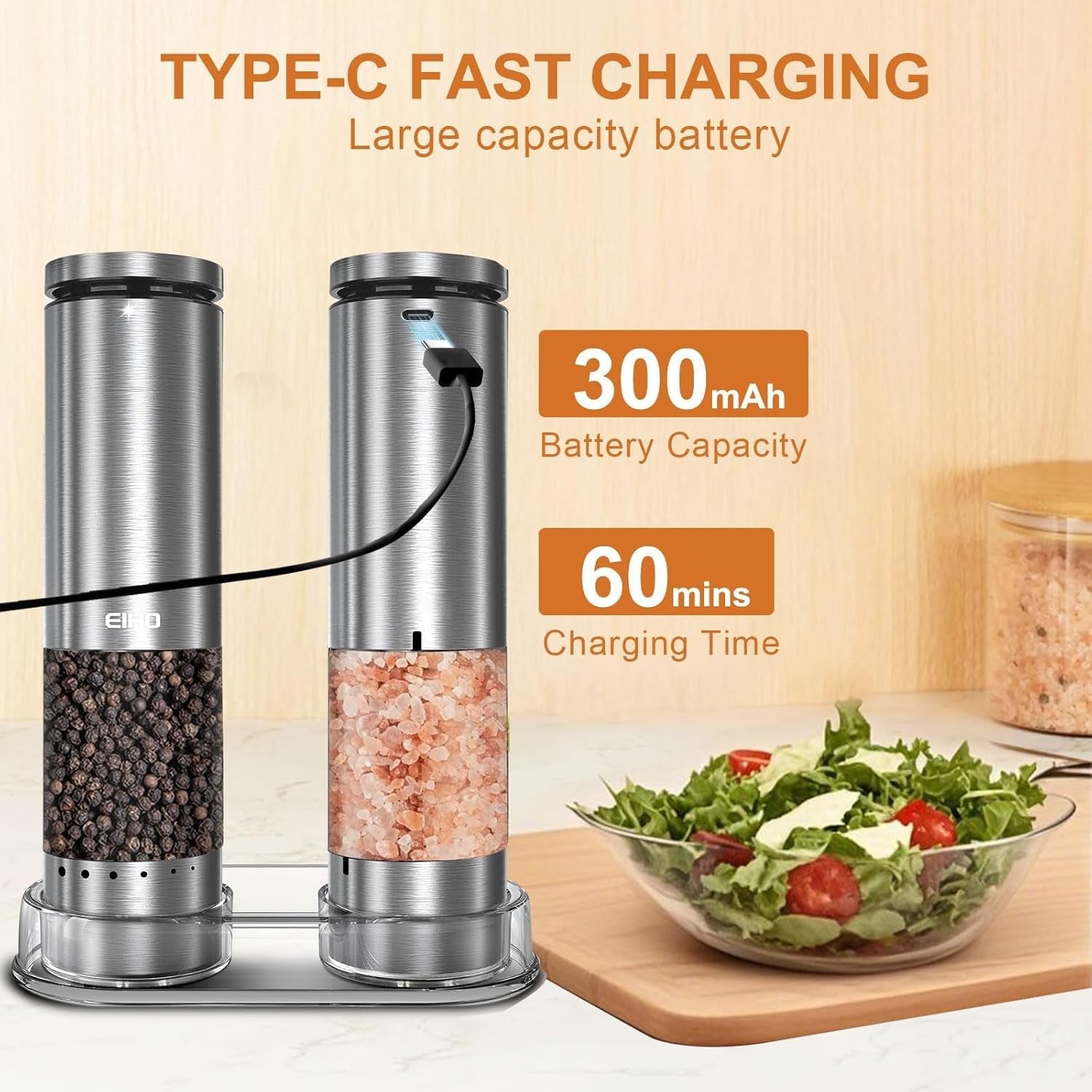electric-salt-and-pepper-grinder-set-rechargeable-automatic-salt-and-pepper-shakers-mills-external-adjustable-coarseness-kitchen-gadgets-stocking-stuffers-christmas-cooking-gifts-for-men-women