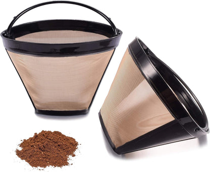 Reusable No.4 Cone Coffee Maker Filters for Ninja Coffee Bar Brewer Replacement Permanent Basket Filter (2 Coffee Filters)1