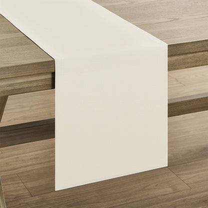 Basic Linen Style Table Runner, 14X72 Inch Ivory7