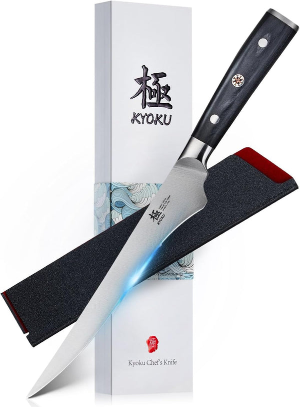 6.5" Boning Knife - High Carbon Steel Meat Filet Knife with Sheath1