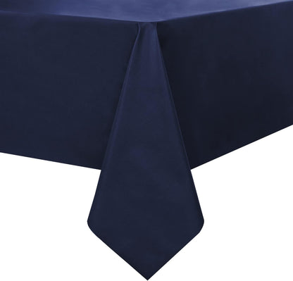 100% Waterproof PVC Tablecloth, Rectangle Oil Spill Proof Stain Resistant Vinyl Table Cloth, Wipe Clean Plastic Table Covers for Kitchen/Dining/Parties - 60 X 84 Inch, Navy Blue1
