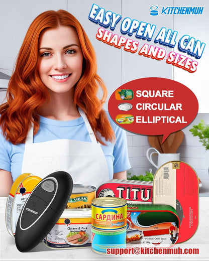 One Touch Electric Can Opener Fits All Can Sizes for Seniors with Arthritis, Battery Operated Can Opener with Smooth Edge, Food Safe Kitchen Gadgets Automatic Can Opener for Kitchen4