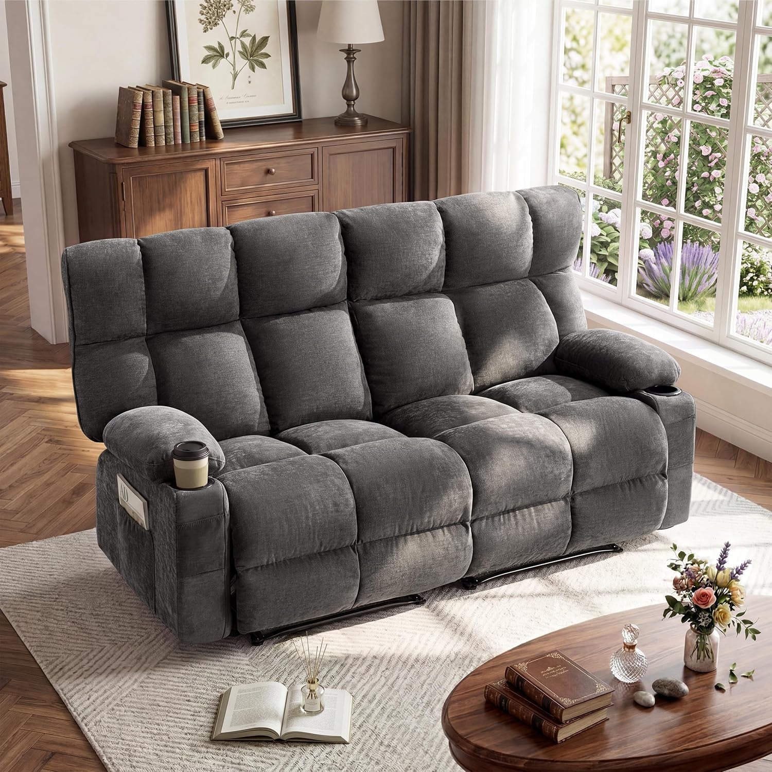 oversized-loveseat-recliner-sofa-double-recliner-big-large-reclining-sofa-with-cup-holders-side-pockets-traditional-2-seater-manual-recliner-couch-for-living-room-rv-home-theater-fabric-grey
