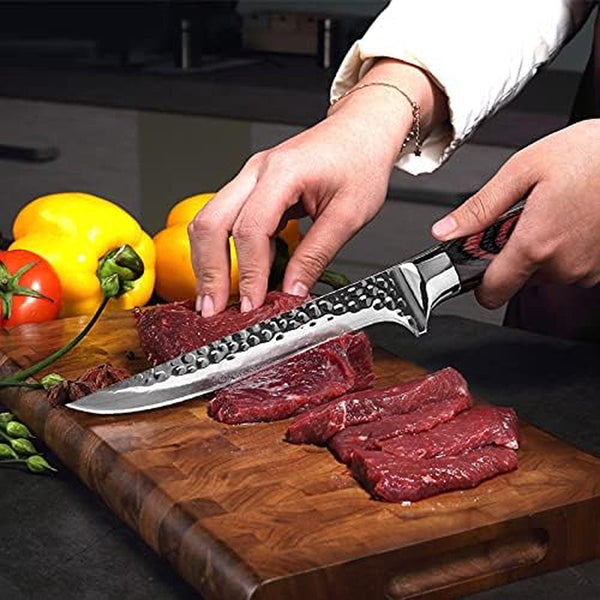 Meat Cleaver, Professional Kitchen Boning Knife Cleaver Stainless Steel Knife for Bone Meat Fish Fruit Vegetables Cooking Tool (Color : 1Pc)3