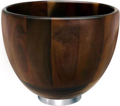 Premium Wood Mixing Bowl Compatible with Kitchenaid 4.5&5QT Tilt-Head Model1