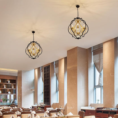 Black and Gold Chandeliers Vintage Orb Chandeliers for Dining Room4