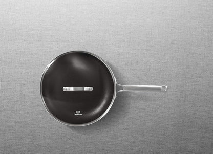 Calphalon Nonstick Frying Pan with Lid and Stay-Cool Handles, Dishwasher Safe, 12-Inch, Grey2