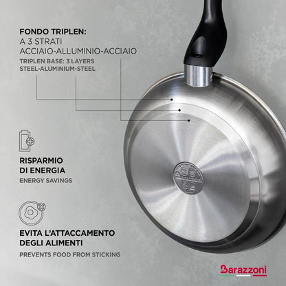 the Inoxidabili Saltapasta Wok, 28 Cm, Black, Stainless Steel (278109728)3
