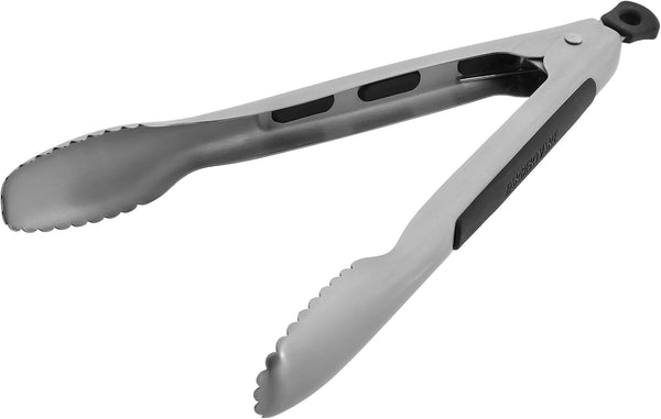 Pro 9 Inch Stainless Steel Locking Kitchen Tongs - Ergonomic Grip, Scalloped Tips for Cooking, Grilling, Serving and Meal Prep1