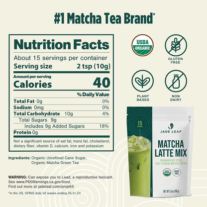 Latte Mix, Original, 150G / 5.3Oz | Sift-Free Matcha Powder for Lattes - Lightly Sweet Matcha Green Tea Powder W/ Unrefined Cane Sugar - Easy to Make2