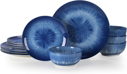 Sweejar Ceramic Dinnerware Service of 4,12 Pcs Plate and Bowls for Kitchen1
