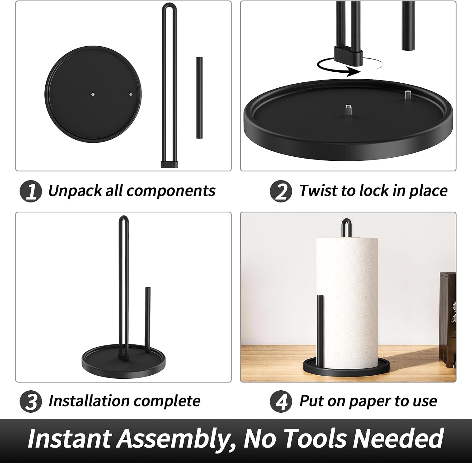 paper-towel-holder-countertop-for-kitchen-freestanding-matte-black